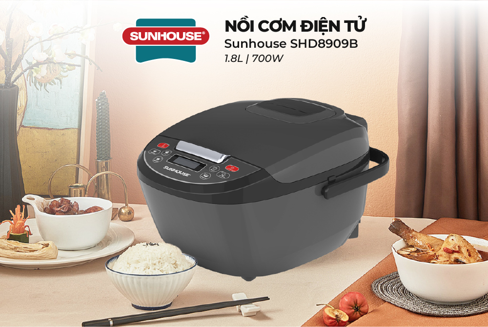 Nồi cơm điện tử Sunhouse SHD8909B - Ảnh 2