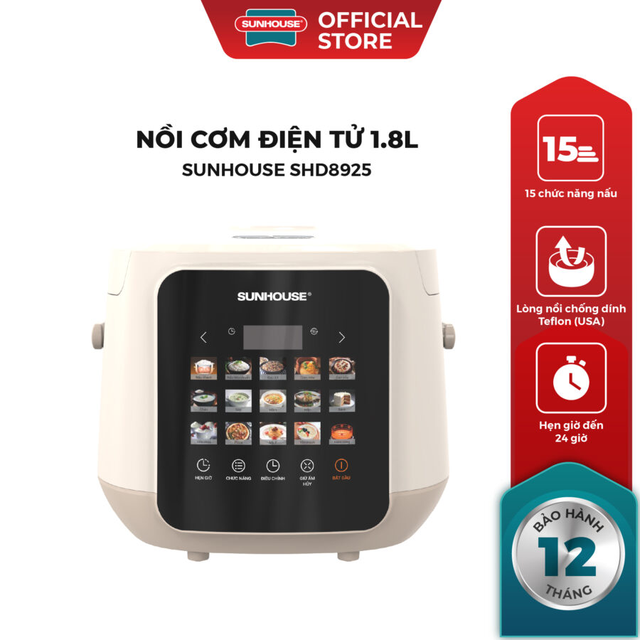 Nồi cơm điện tử 1.8L Sunhouse SHD8925