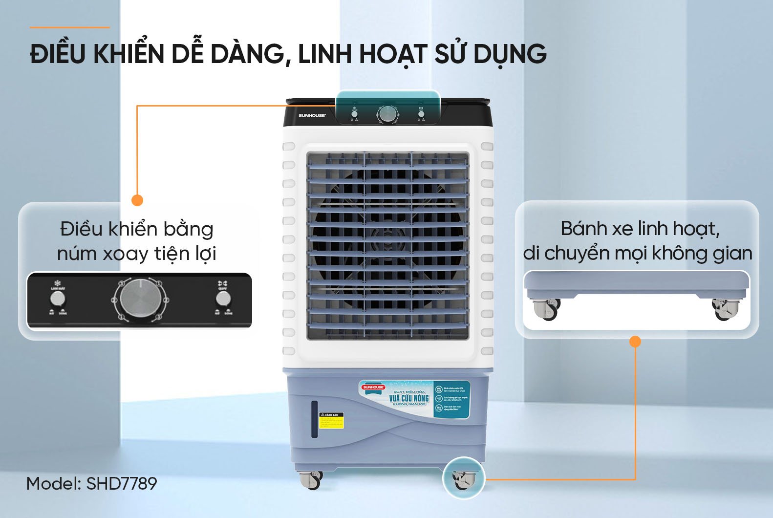 Máy làm mát không khí Sunhouse SHD7789 - Ảnh 5