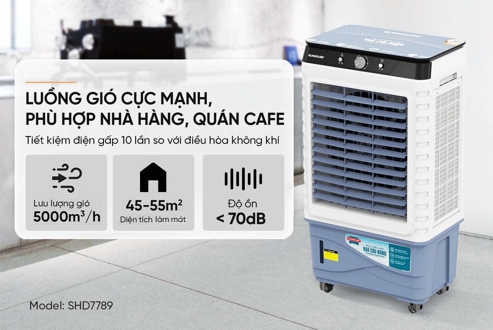 Máy làm mát không khí Sunhouse SHD7789 - Ảnh 2