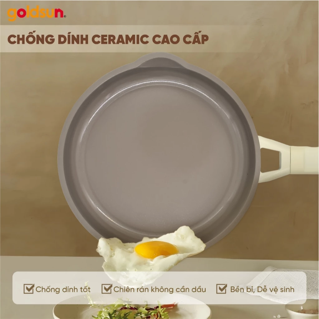 Chảo chống dính Goldsun GPA1300 SIZE 26CM - Ảnh 4