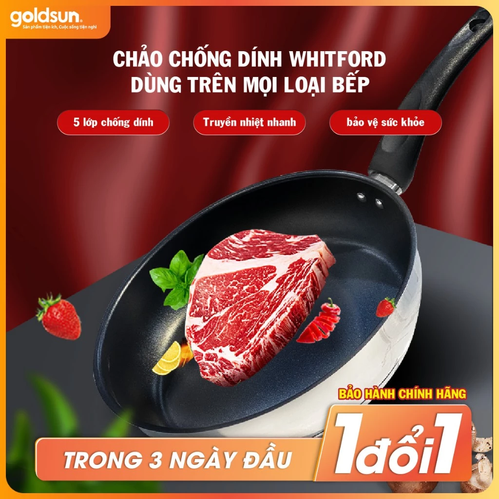 Chảo inox Goldsun GPA1400 - Ảnh 2
