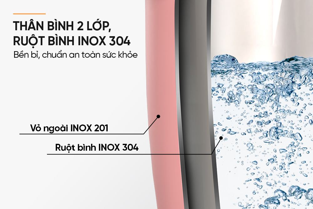 Bình giữ nhiệt Stay Hydrate 1200ml Sunhouse KS-TU1200SP - Ảnh 10