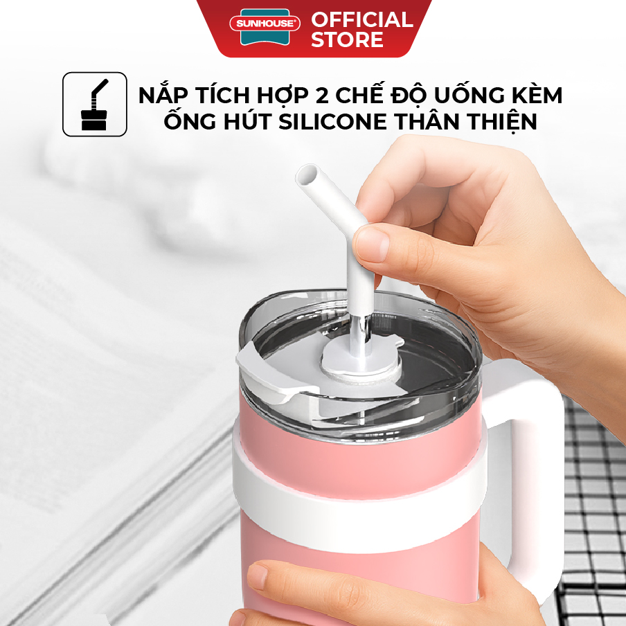 Bình giữ nhiệt Stay Hydrate 1200ml Sunhouse KS-TU1200SP - Ảnh 7