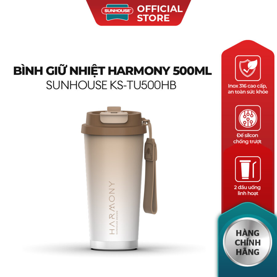 Bình giữ nhiệt Harmony 500ml Sunhouse KS-TU500HB
