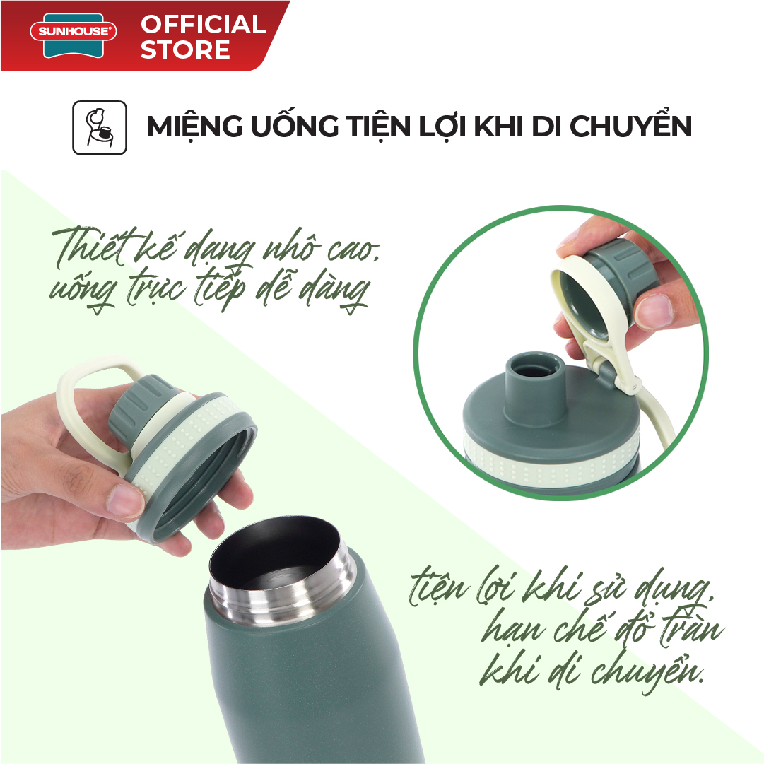 BÌnh giữ nhiệt Ignite 900ml Sunhouse KS-TU900IG - Ảnh 4