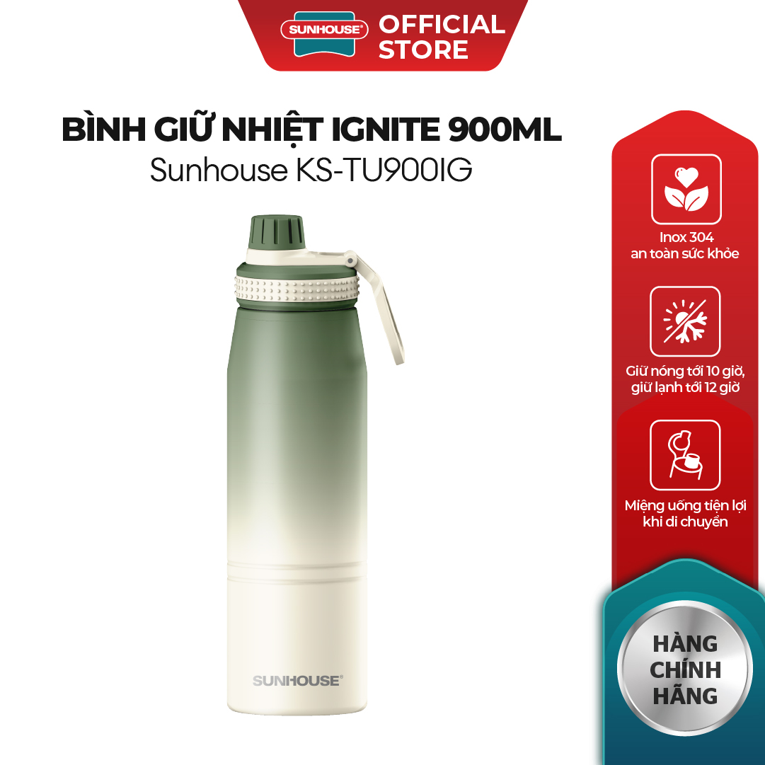 BÌnh giữ nhiệt Ignite 900ml Sunhouse KS-TU900IG