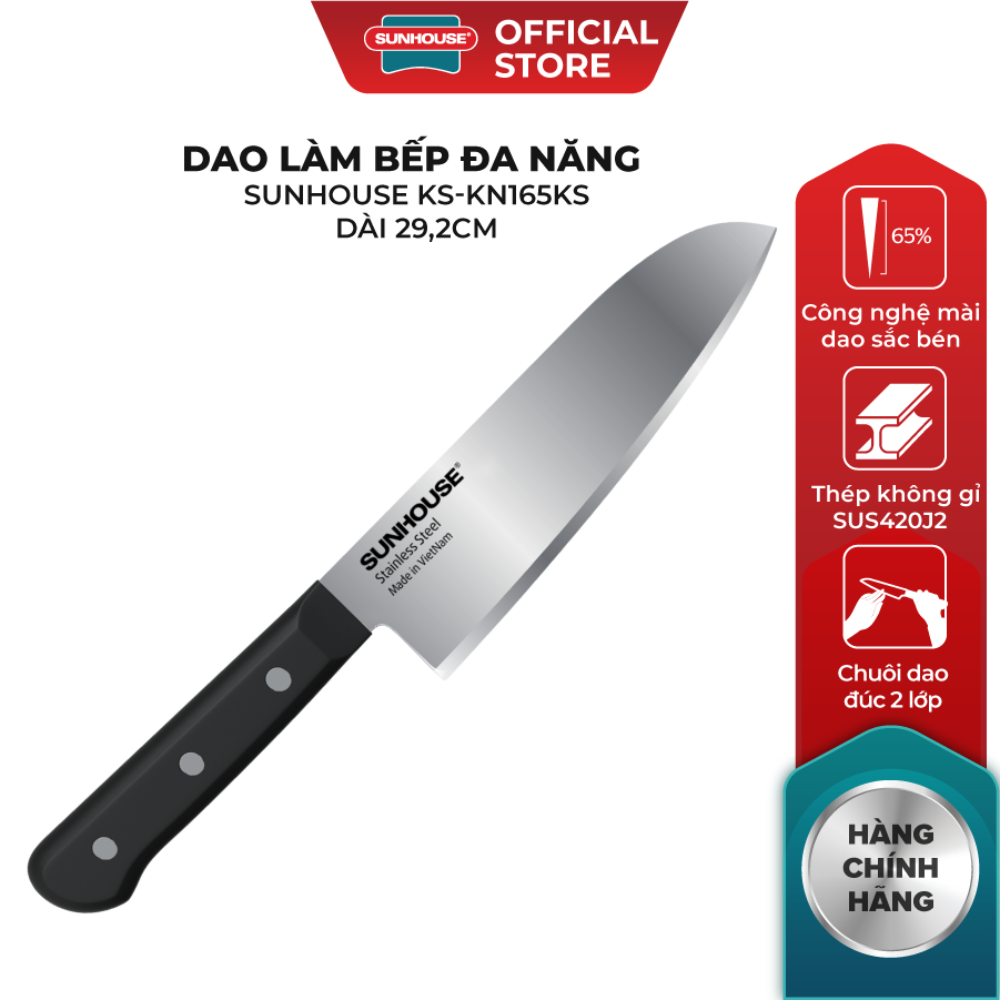 Dao làm bếp đa năng Sunhouse KS-KN165KS