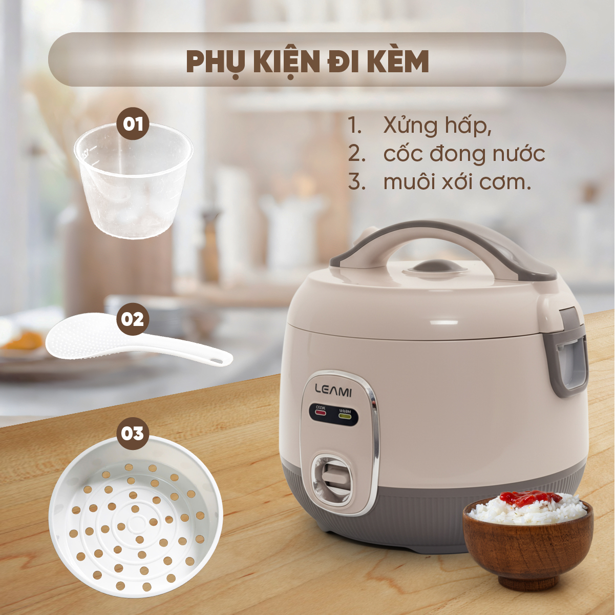 Nồi cơm điện LEA-RC1201 - Ảnh 5