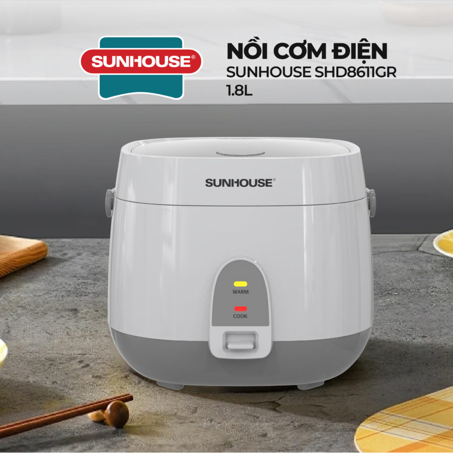 Nồi cơm điện Sunhouse SHD8611GR