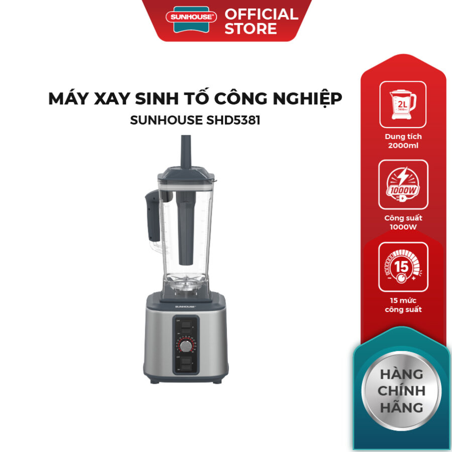 Máy xay sinh tố công nghiệp Sunhouse SHD5381