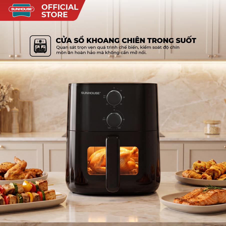 Nồi chiên không dầu 8L HappyTime HTD4041 - Ảnh 4